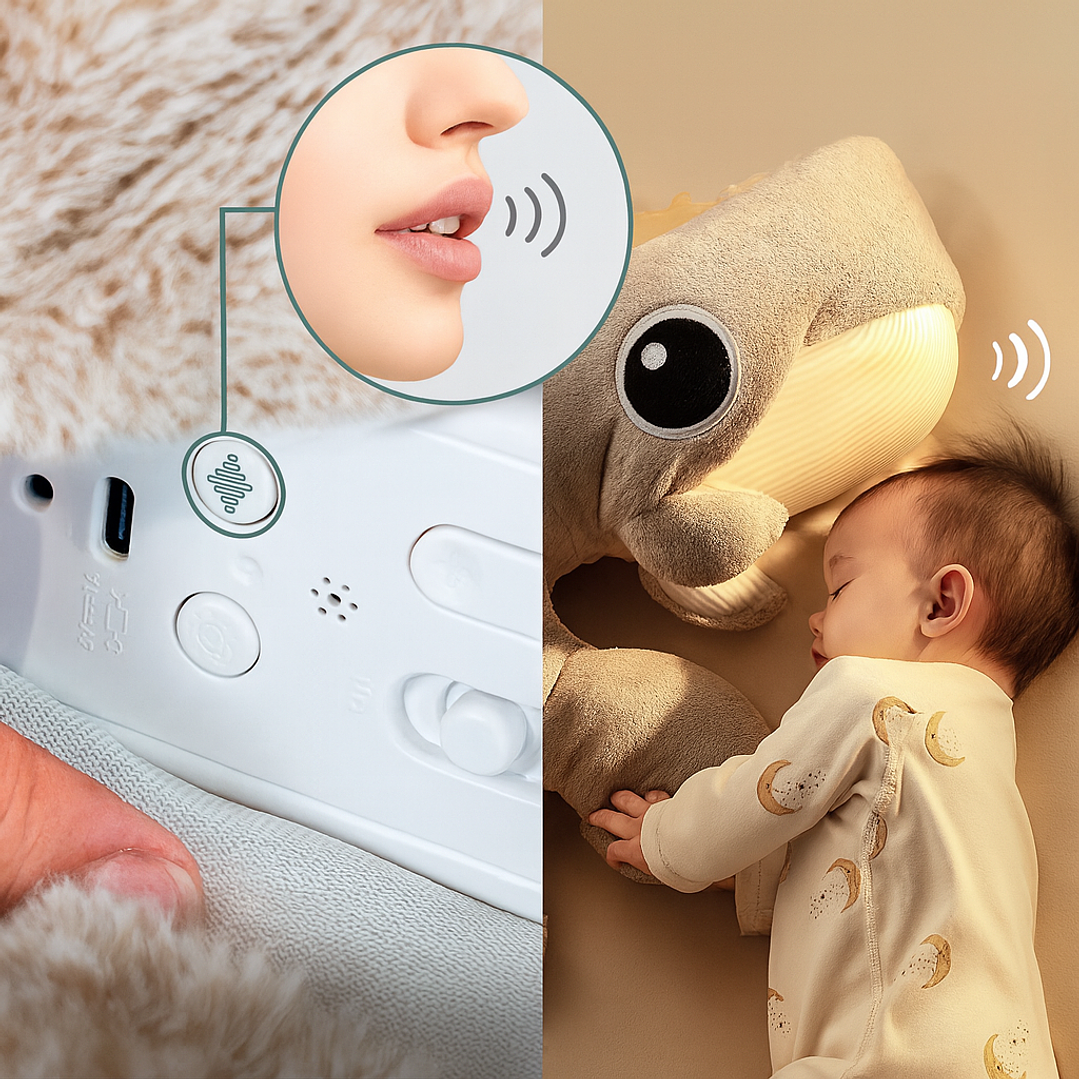 Baleia Calmante para Bebés – Luz e Sons Relaxantes | TopBright