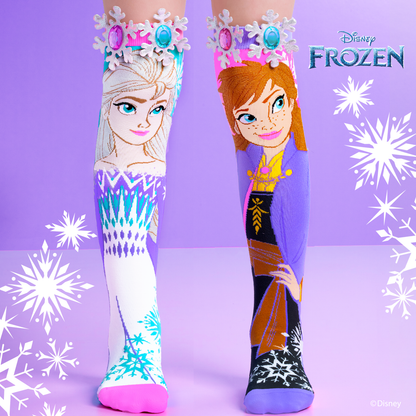 Meias Frozen Elsa e Anna para Criança – Coloridas, Divertidas e Antiderrapantes