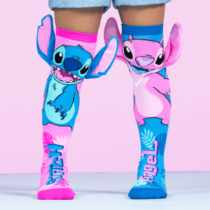 Stitch Socks - Meias Stitch & Angel com Orelhas 3D | Disney
