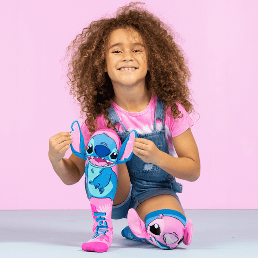 Stitch Socks - Meias Stitch & Angel com Orelhas 3D | Disney