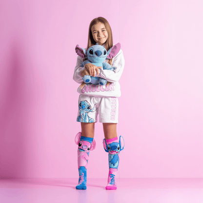 Stitch Socks - Meias Stitch & Angel com Orelhas 3D | Disney